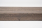 Preview: Stair tread Solid Oak Hardwood step with overhang, 20 mm, Rustic grade, Graphite oiled