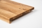 Preview: Window sill Solid Oak Wild Oak Rustic with overhang, 20 mm, Rustic grade hard wax oil natural