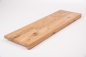 Preview: Window sill Solid Oak Hardwood Country grade 26 mm hard wax oil natural white