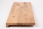 Preview: Stair Tread Oak Wild Oak 26mm KGZ Hard Wax Oil Natural White Renovation Step Riser