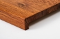 Preview: Window sill Solid Oak with overhang, 20 mm, Rustic grade, cherry oiled