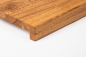 Preview: Stair Tread Window Sill Shelf Oak Rustic 26 mm, full stave lamella DL, natural oiled, 26x290x900 mm, overhang 26 mm