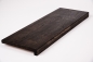 Preview: Window sill Solid Oak with overhang KGZ 20 mm Rustic grade black oiled