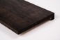 Preview: Window sill Solid Oak with Country grade 26 mm black oiled