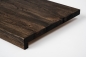 Preview: Window sill Solid Oak with overhang, 20 mm, Rustic grade, black oiled