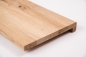 Preview: Stair tread Oak step riser wild oak 26mm KGZ untreated Renovation