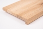 Preview: Stair tread Oak step riser wild oak 26mm KGZ untreated Renovation