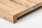 Preview: Window sill Solid Oak with overhang, Rustic grade, 20 mm, unfinished