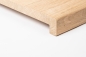 Preview: Window sill Solid wild Oak with overhang, 20 mm, Rustic grade, brushed, untreated