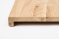 Preview: Window sill Solid wild Oak with overhang, 20 mm, Rustic grade, brushed, untreated