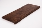 Preview: Window sill Solid Oak with overhang, 26 mm Rustic grade walnut oiled