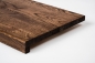 Preview: Window sill Solid Oak with overhang, 20 mm, Rustic grade, walnut oiled