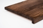 Preview: Window sill Solid Oak with overhang, 20 mm, Rustic grade, walnut oiled