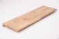 Preview: Window sill Solid Oak with overhang KGZ 26 mm Rustic grade white oiled