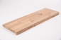 Preview: Window sill Solid Oak with overhang KGZ 26 mm Rustic grade white oiled