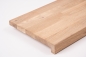 Preview: Windowsill Oak Select Natur A/B 26 mm, finger joint lamella, white oiled, with overhang