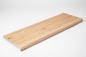 Preview: Window sill Solid Oak with overhang, 20 mm, Rustic grade, white oiled