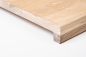 Preview: Window sill Solid Oak with overhang, 20 mm, Rustic grade, white oiled