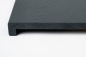 Mobile Preview: Eiche Wildeiche DL 20mm gebürstet antrazitgrau lackiert RAL7016 Renovierungsstufe Setzstufe Treppenstufe Trittstufe