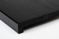 Preview: Window sill Wild oak KGZ 20mm brushed black lacquered RAL9011