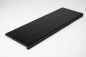 Preview: Stair tread step riser wild oak 26mm brushed, black lacquered RAL9011