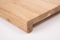 Preview: Window sill Solid Oak Hardwood Country grade 26 mm brushed unfinshed