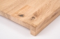 Preview: Window sill Solid Oak Hardwood KGZ 20 mm, Rustic grade brushed unfinished