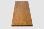 Preview: Wall shelf Solid Oak Hardwood shelf 20 mm, Rustic grade, Antic oiled
