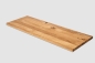 Preview: Wall shelf Solid Oak Hardwood 20 mm, Rustic grade, hard wax oil natural