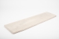 Preview: Massivholzbrett Regalbrett Wandregal mit Baumkante Wildeiche 26mm gebürstet gekalkt weiß geölt