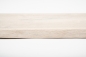 Mobile Preview: Massivholzbrett Regalbrett Wandregal mit Baumkante Wildeiche 26mm gekalkt weiß geölt