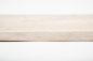 Preview: Wooden window sill oak rustic masive 40mm with natural edge chalked white oiled