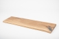 Mobile Preview: Shelf board, wall shelf, setting step with tree edge wild oak 40 mm hard wax oil natural white