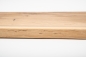 Preview: Windowsill, solid wood shelf with tree edge wild oak 40 mm hard wax natural white