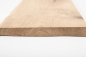 Mobile Preview: Massivholzbrett Regalbrett Wandregal mit Baumkante Wildeiche 26mm unbehandelt