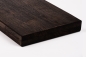 Mobile Preview: Stair tread Solid Oak Hardwood , Rustic grade, KGZ 40 mm, black oiled