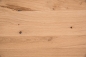 Preview: Massivholzplatte Leimholzplatte 20x1210x600-3000 mm Eiche Wildeiche Rustikal 20 mm, DL durchgehende Lamellen, schwarz gespachtelt