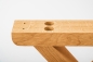 Preview: Solid Hardwood Oak Premium set of table legs X small natural oiled