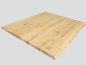 Preview: Eiche Rustikal mit 2 Baumkanten 40 mm unbehandelt Arbeitsplatte Massivholzplatte