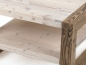 Preview: Couchtisch Kaffeetisch aus Altholz mittel plus