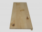 Preview: Stair tread Solid Maple Hardwood with overhang, Rustic grade, 20 mm, unfinished