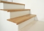 Preview: Stair Tread Oak Wild Oak 26mm KGZ Hard Wax Oil Natural White Renovation Step Riser