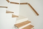 Preview: Stair Tread Oak Wild Oak 26mm KGZ Hard Wax Oil Natural White Renovation Step Riser