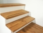 Preview: Stair tread Wild oak 40mm oiled with anti-slip rubber lip step