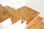 Preview: Stair tread Wild oak 40mm oiled with anti-slip rubber lip step