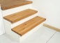 Preview: Stair tread Wild oak 40mm oiled with anti-slip rubber lip step