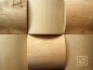 Preview: Wall panels: Ligat Oak Birch Alder roundwood 3D