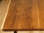 Preview: Solid Smoked Oak Worktop 40 mm Rustic grade, with two wooden edges nature oiled