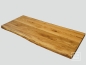 Preview: Eiche Rustikal mit eine Baumkante 40 mm Naturgeölt Arbeitsplatte Massivholzplatte