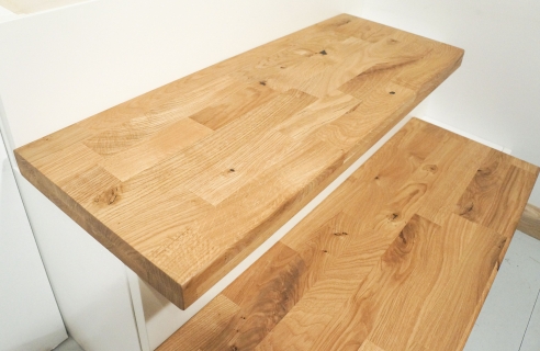 Stair tread Solid Oak Hardwood stair treads, Rustic grade, KGZ 40 mm, hard wax oil nature